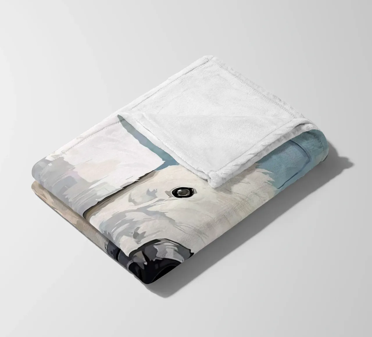Orso polare con cappello di carta igienica coperta in pile da JoyWalkerShop