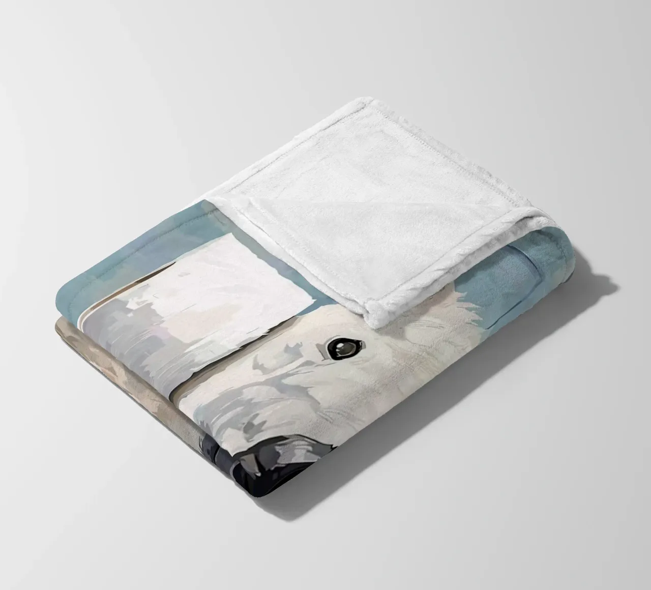 Orso polare con cappello di carta igienica coperta in pile da JoyWalkerShop