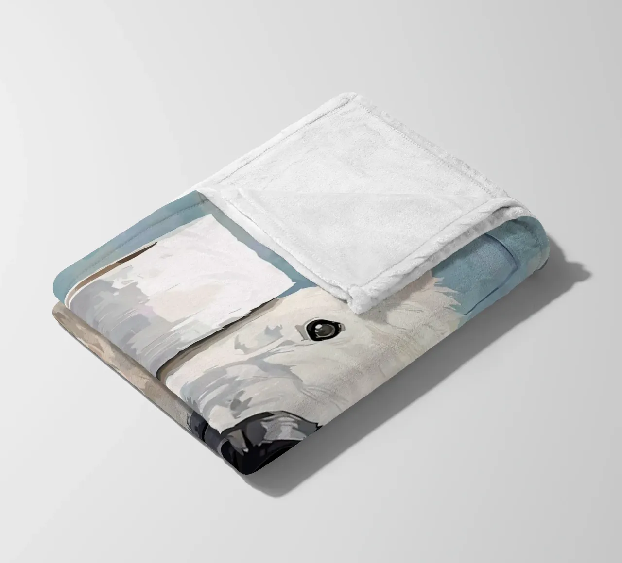 Orso polare con cappello di carta igienica coperta in pile da JoyWalkerShop