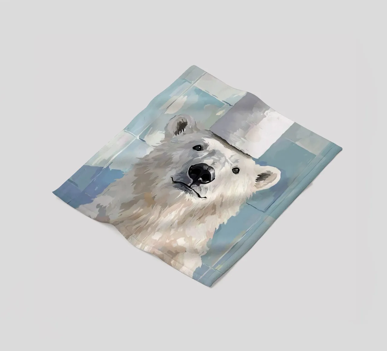Orso polare con cappello di carta igienica coperta in pile da JoyWalkerShop