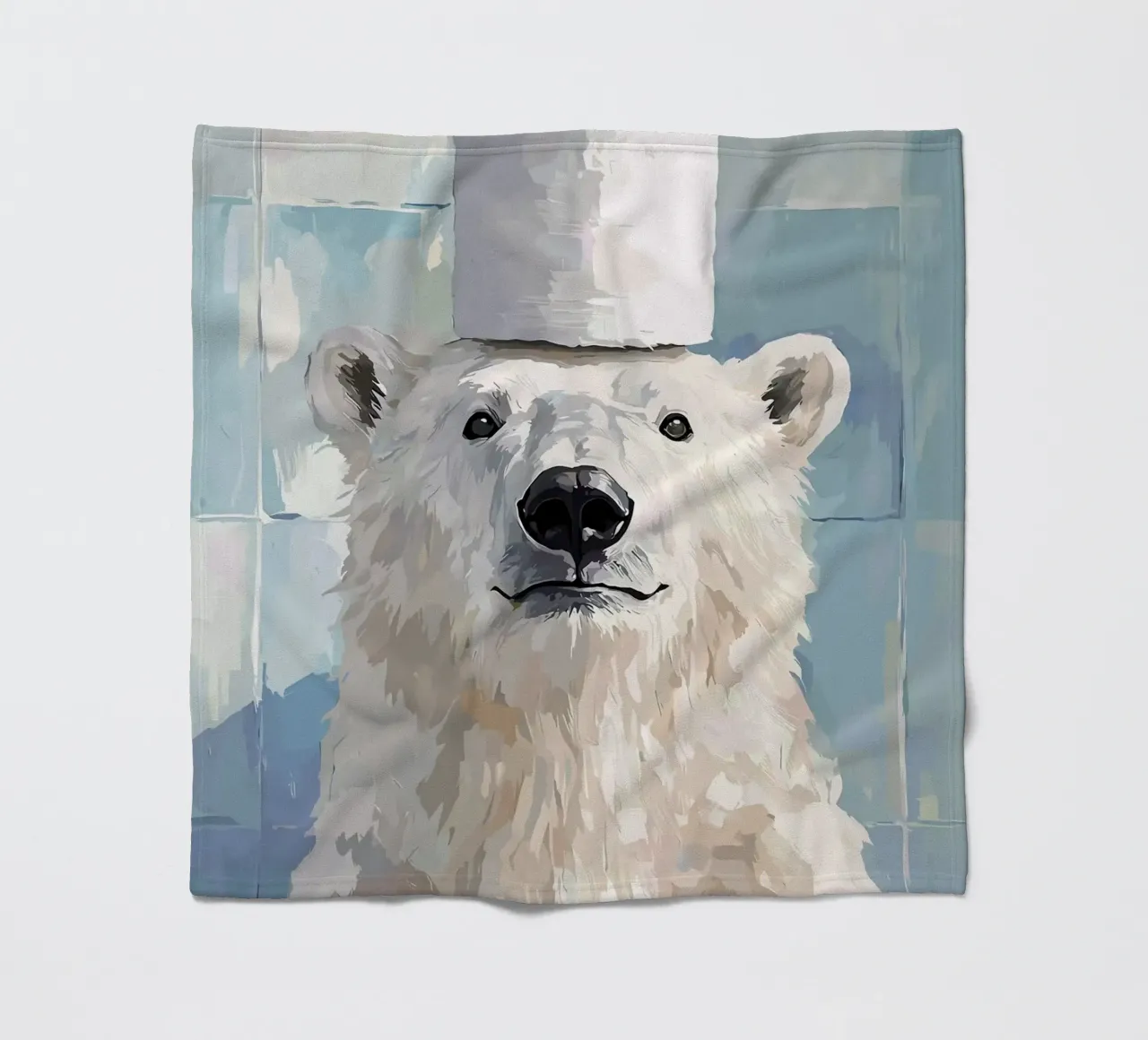Orso polare con cappello di carta igienica coperta in pile da JoyWalkerShop