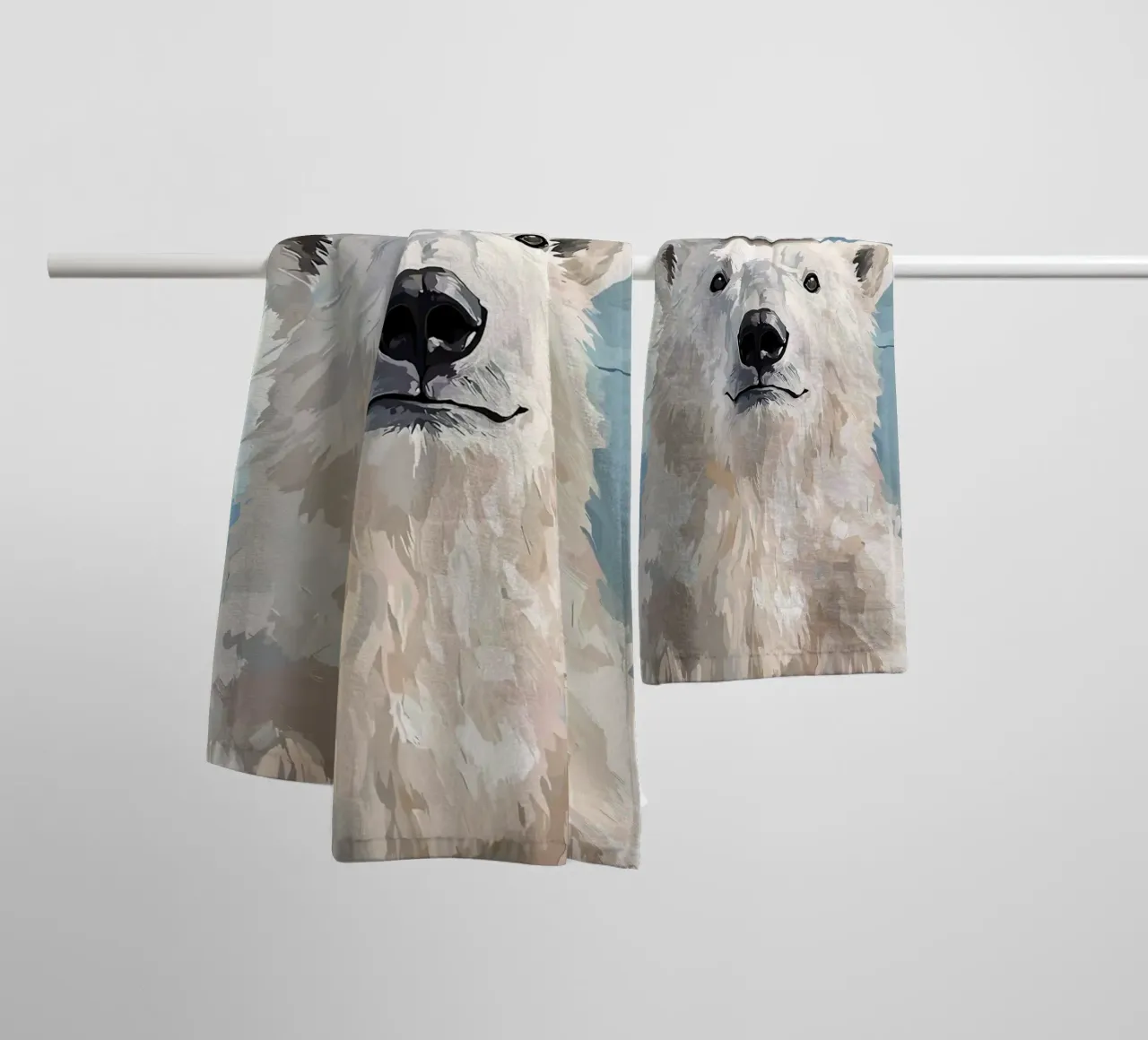 Orso polare con cappello di carta igienica asciugamano da bagno da JoyWalkerShop