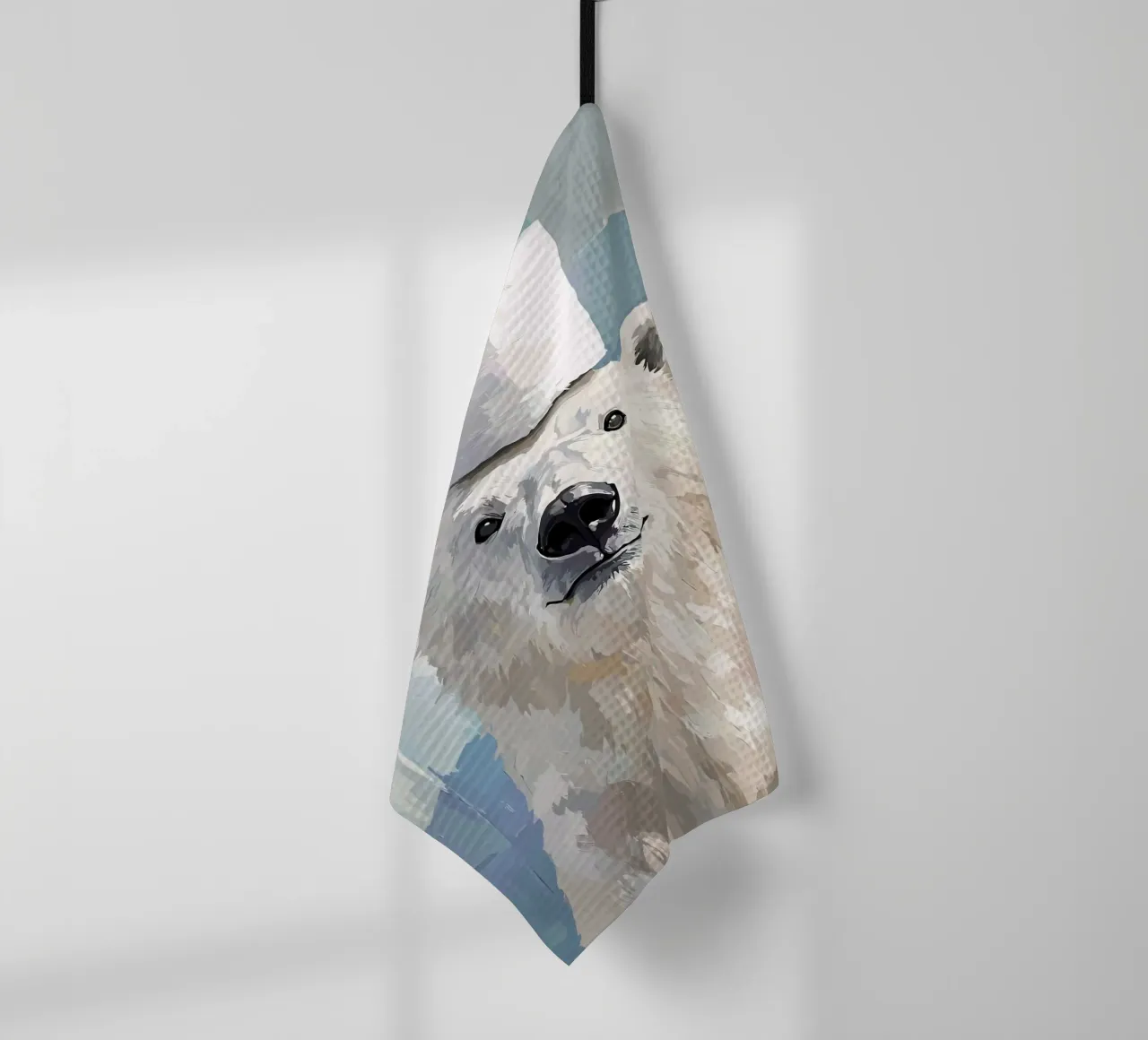 Orso polare con cappello di carta igienica canovaccio da cucina da JoyWalkerShop