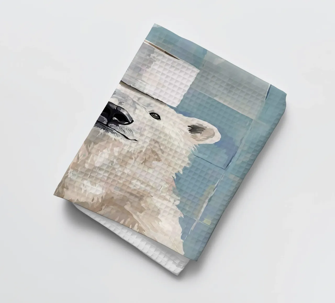 Orso polare con cappello di carta igienica canovaccio da cucina da JoyWalkerShop