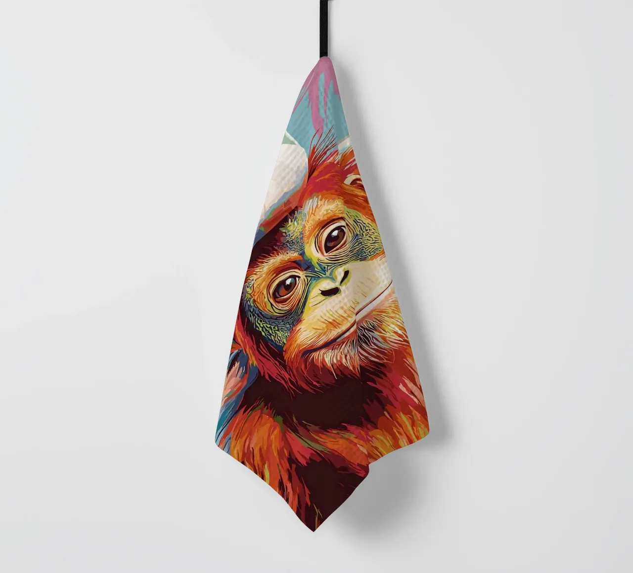 Orangutan con carta igienica sulla testa canovaccio da cucina da JoyWalkerShop