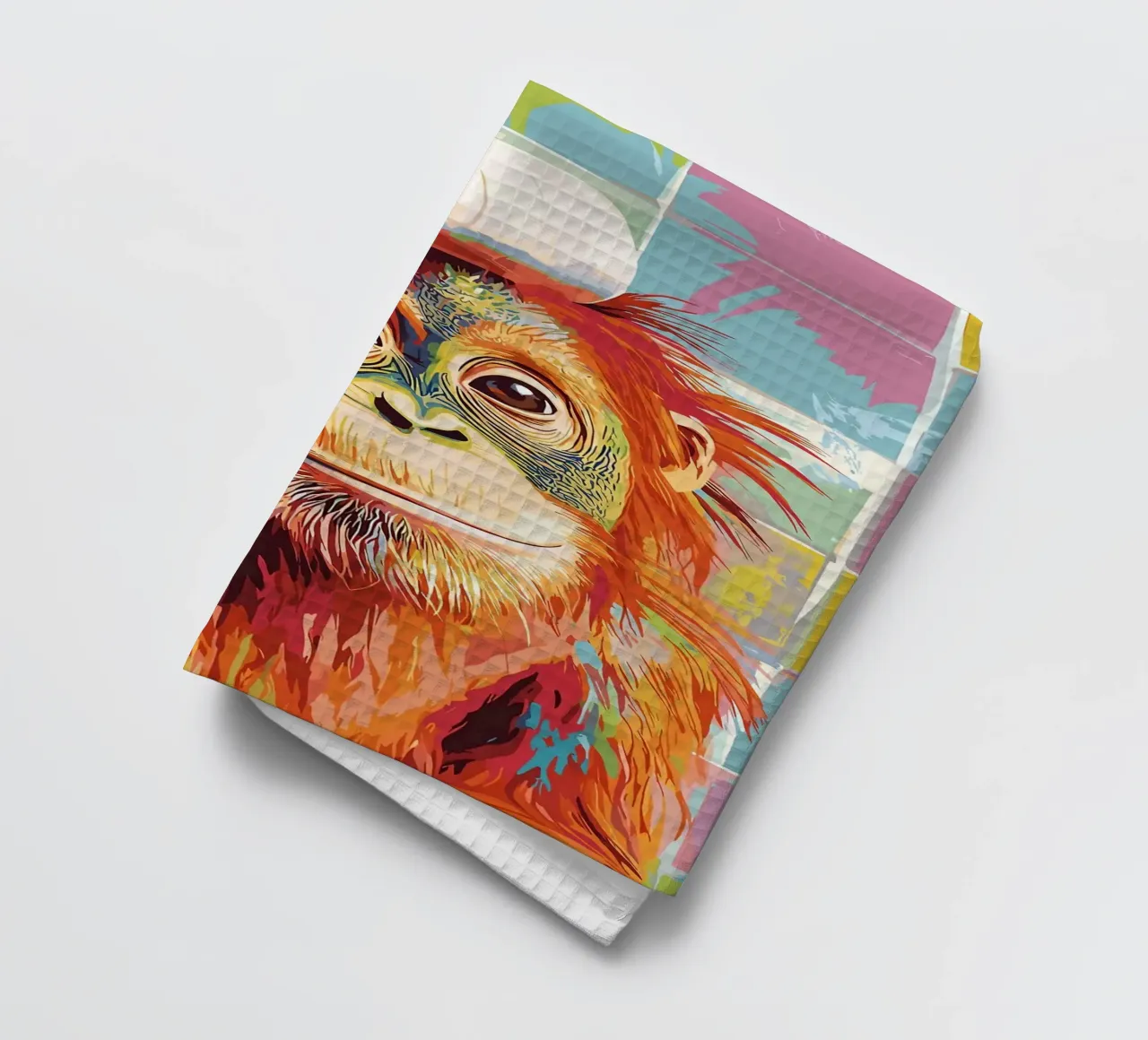 Orangutan con carta igienica sulla testa canovaccio da cucina da JoyWalkerShop