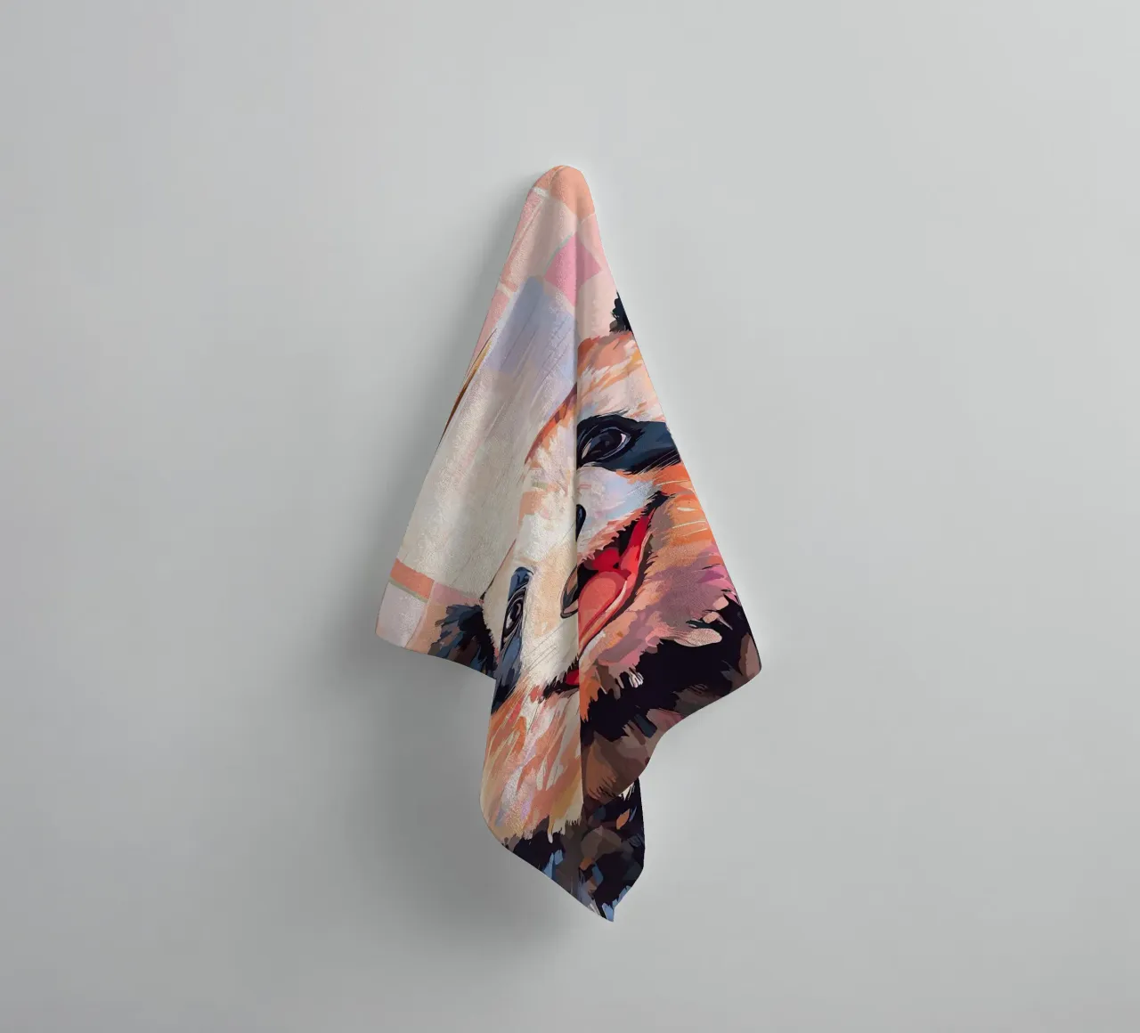 Panda met wc-hoed badhanddoek van JoyWalkerShop
