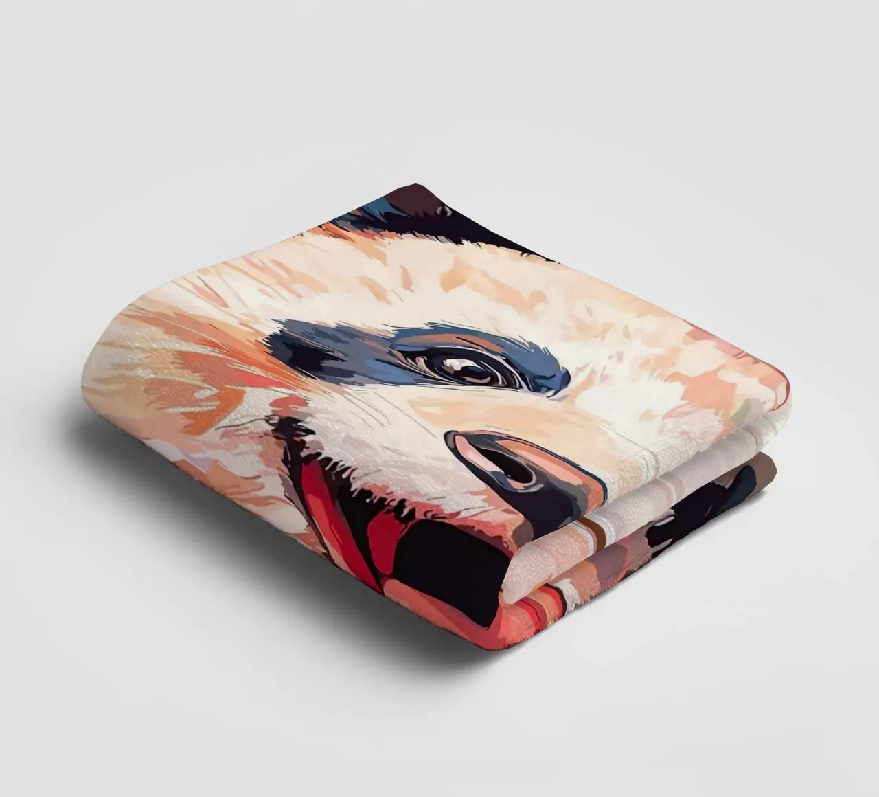 Panda met wc-hoed badhanddoek van JoyWalkerShop