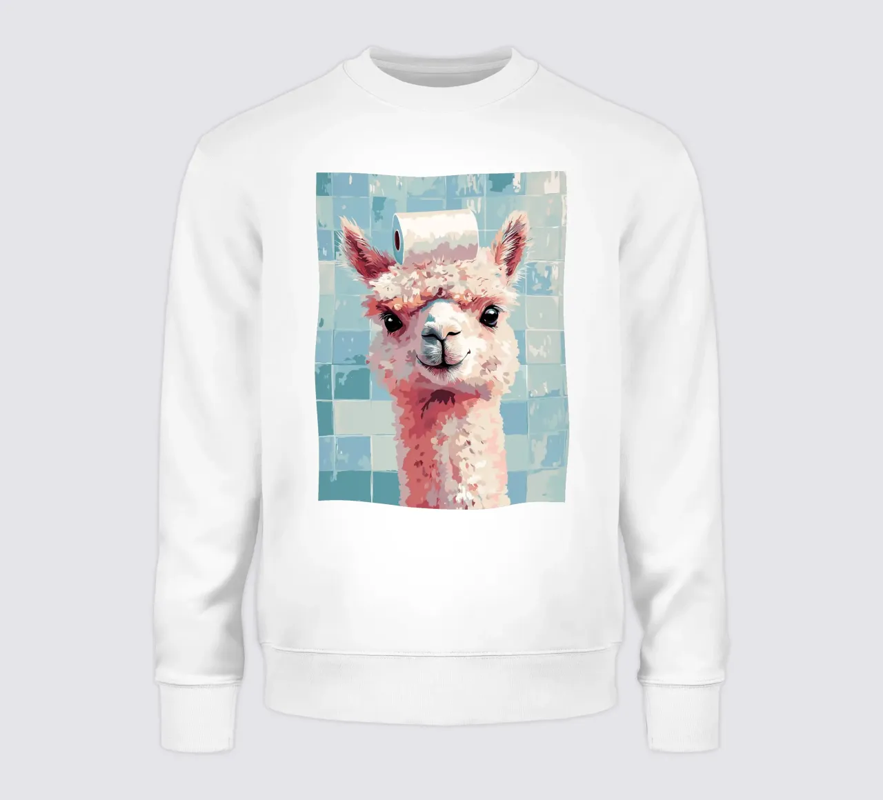 Lama con carta igienica in testa felpa da JoyWalkerShop