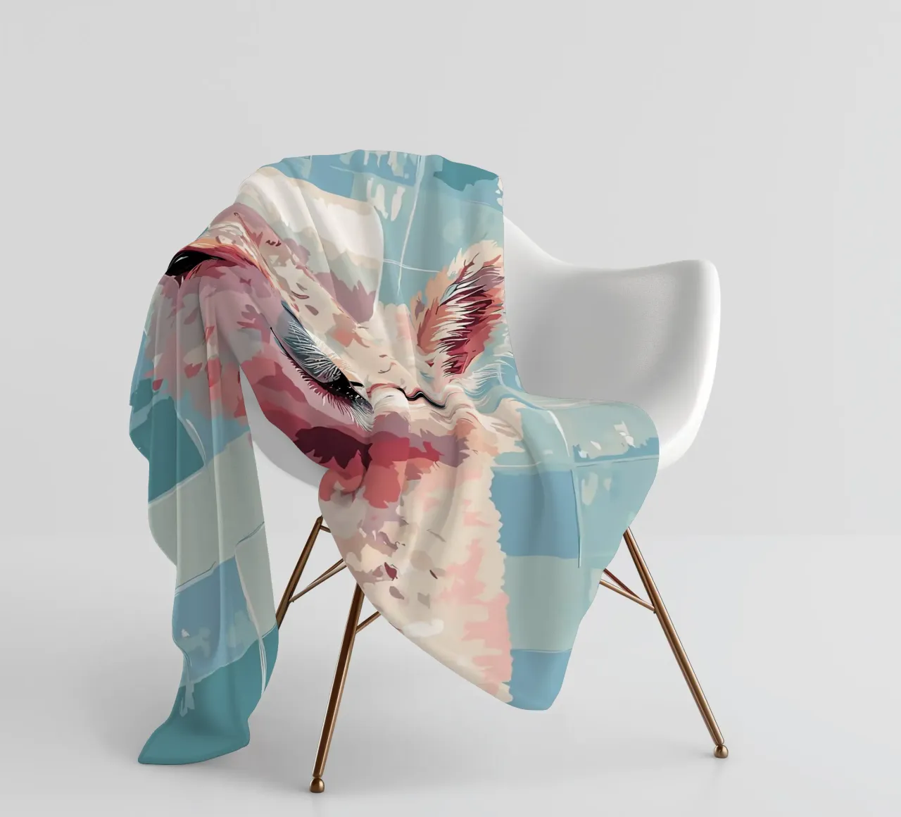 Lama con carta igienica in testa coperta in pile da JoyWalkerShop