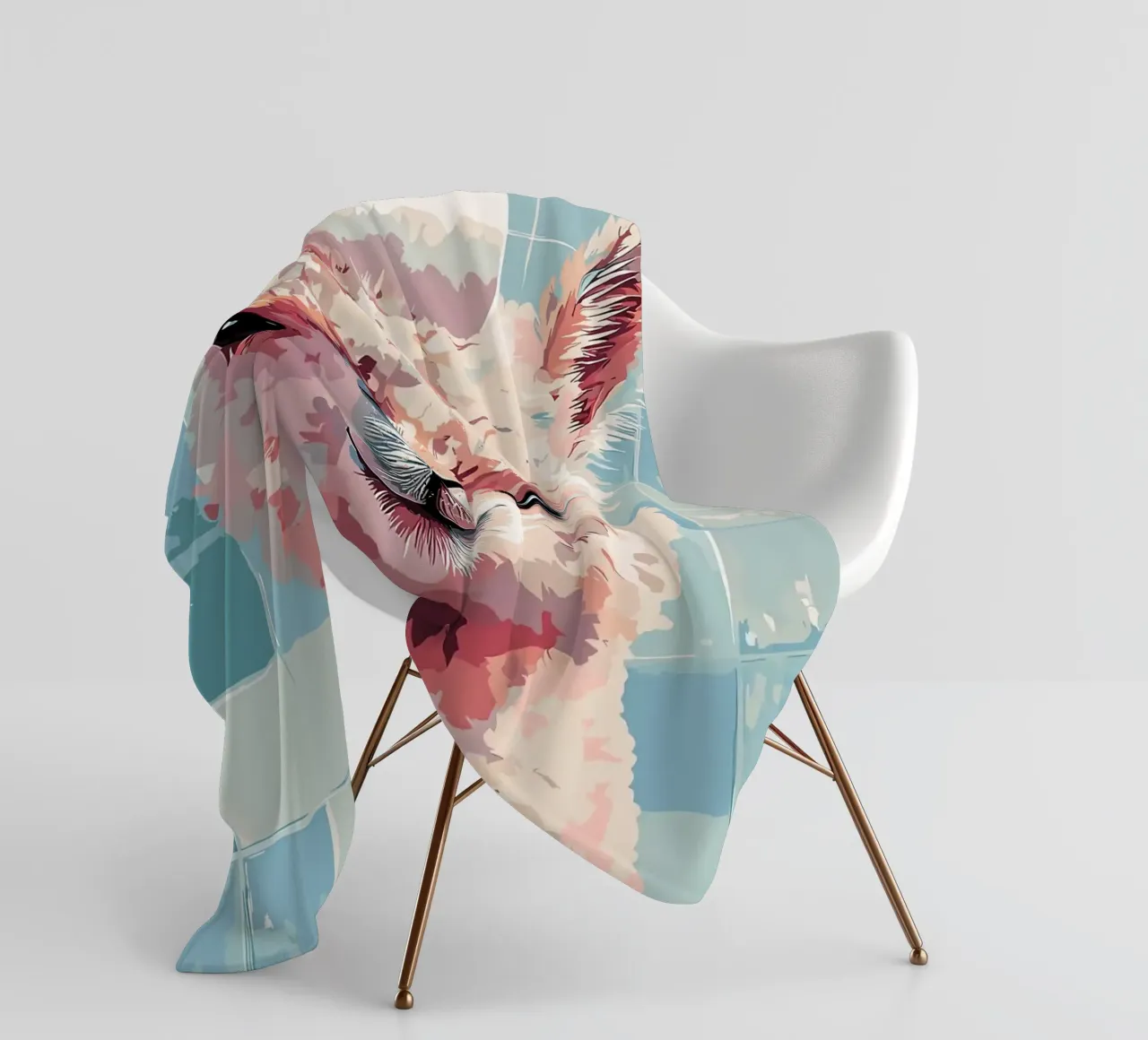 Lama con carta igienica in testa coperta in pile da JoyWalkerShop
