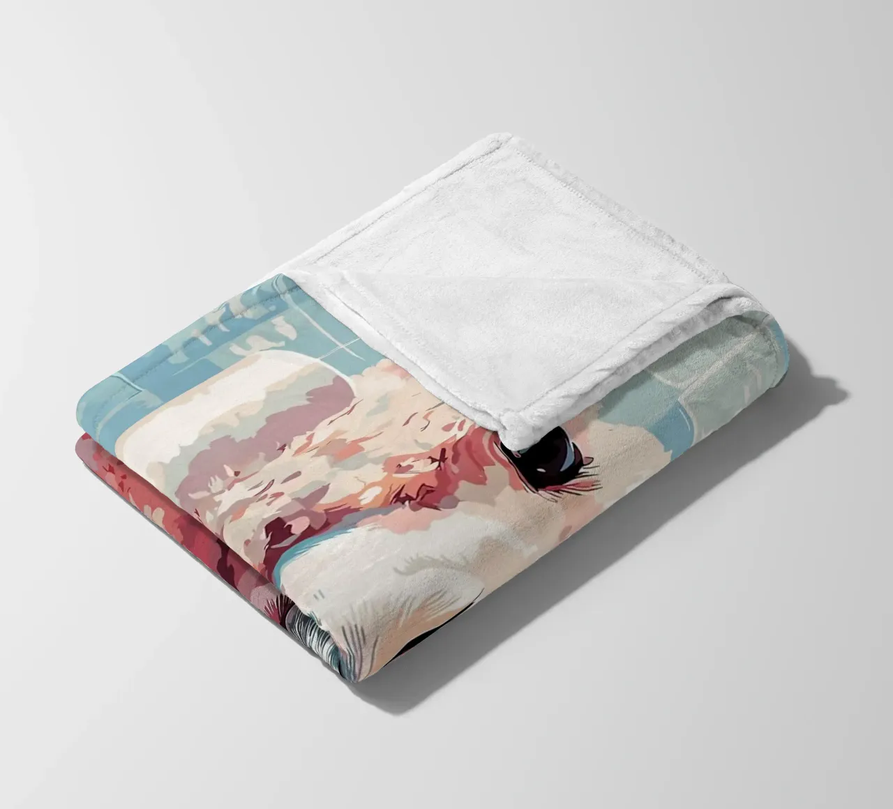 Lama con carta igienica in testa coperta in pile da JoyWalkerShop