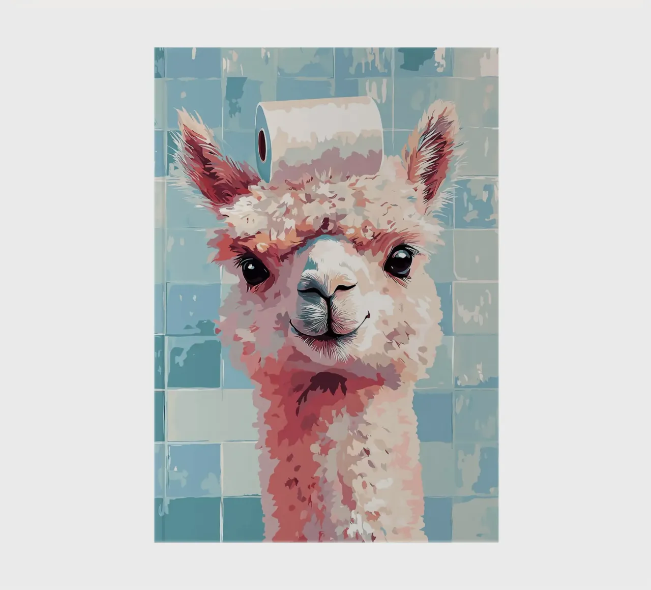 Lama con carta igienica in testa diario da JoyWalkerShop