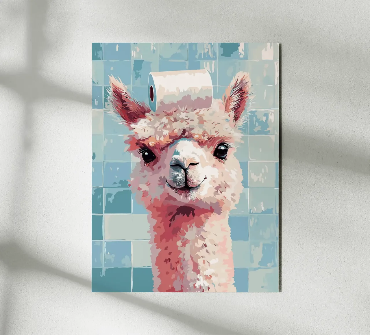 Lama con carta igienica in testa alluminio dibond da JoyWalkerShop