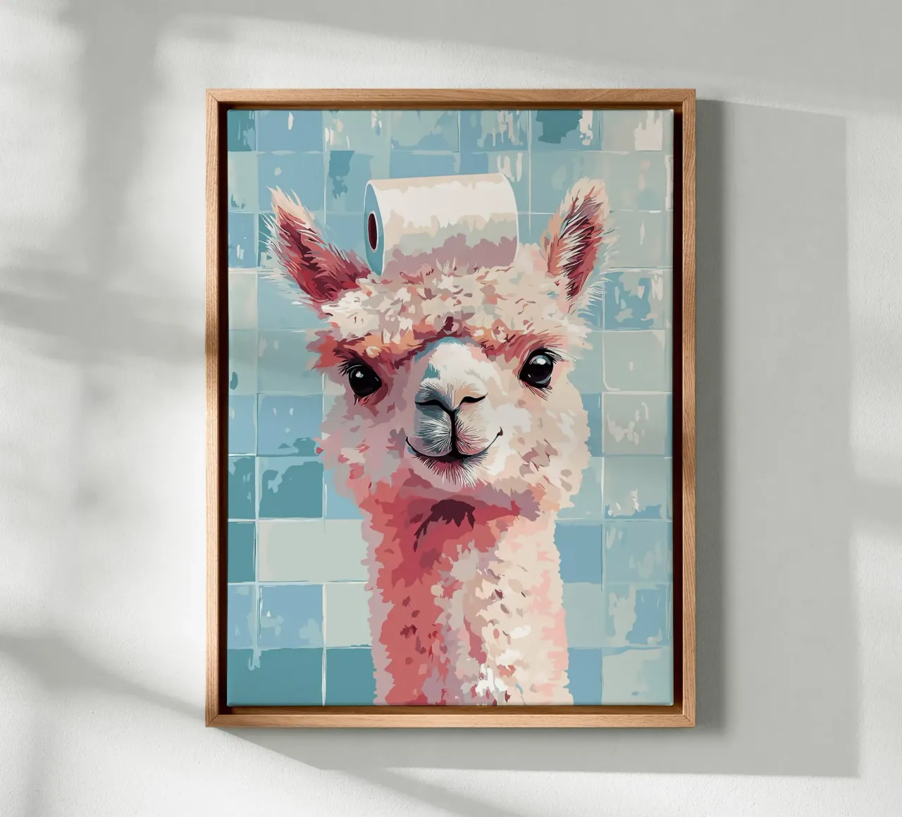Lama con carta igienica in testa tela da JoyWalkerShop