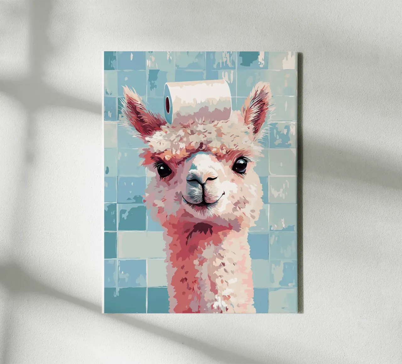 Lama con carta igienica in testa tela da JoyWalkerShop