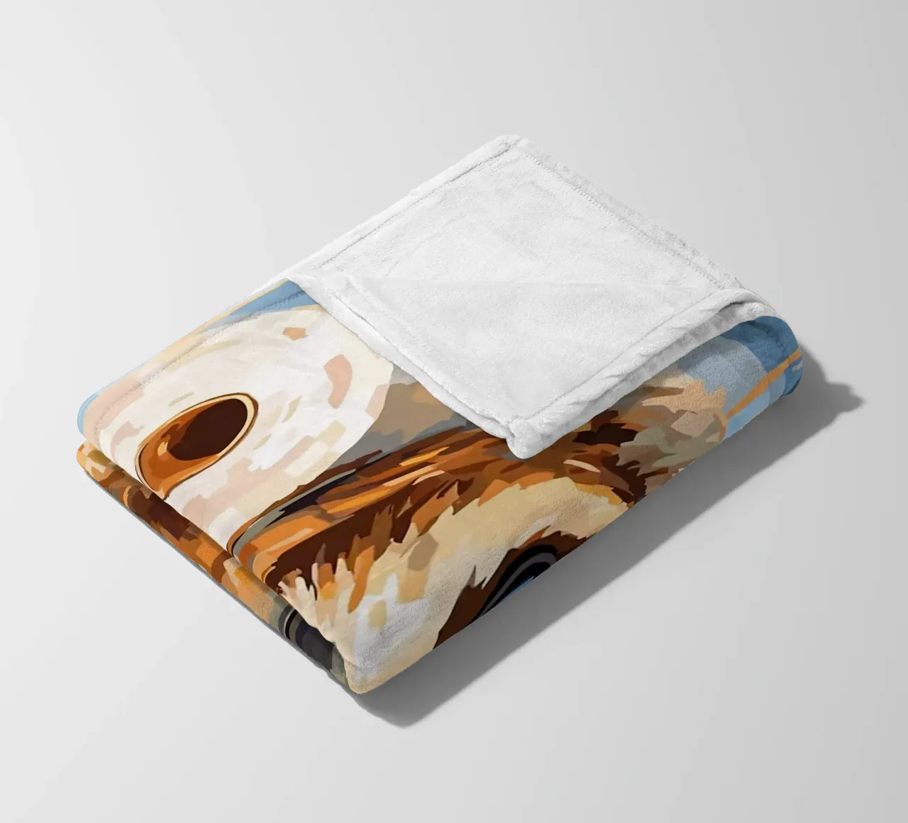 Bradipo con carta igienica in testa coperta in pile da JoyWalkerShop