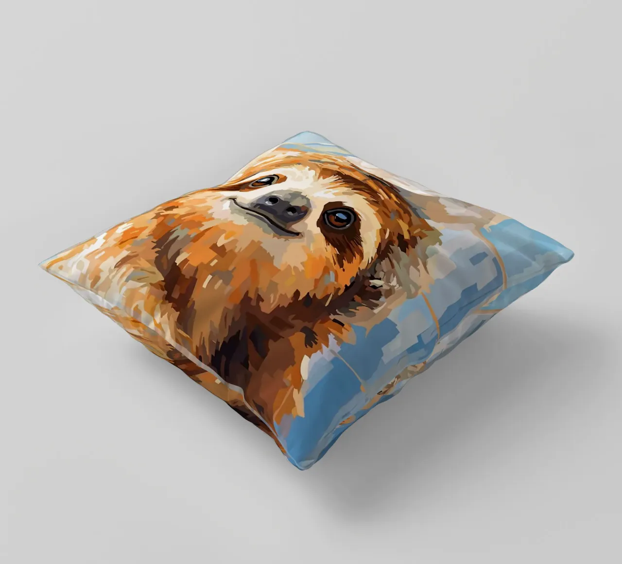 Bradipo con carta igienica in testa cuscino da JoyWalkerShop
