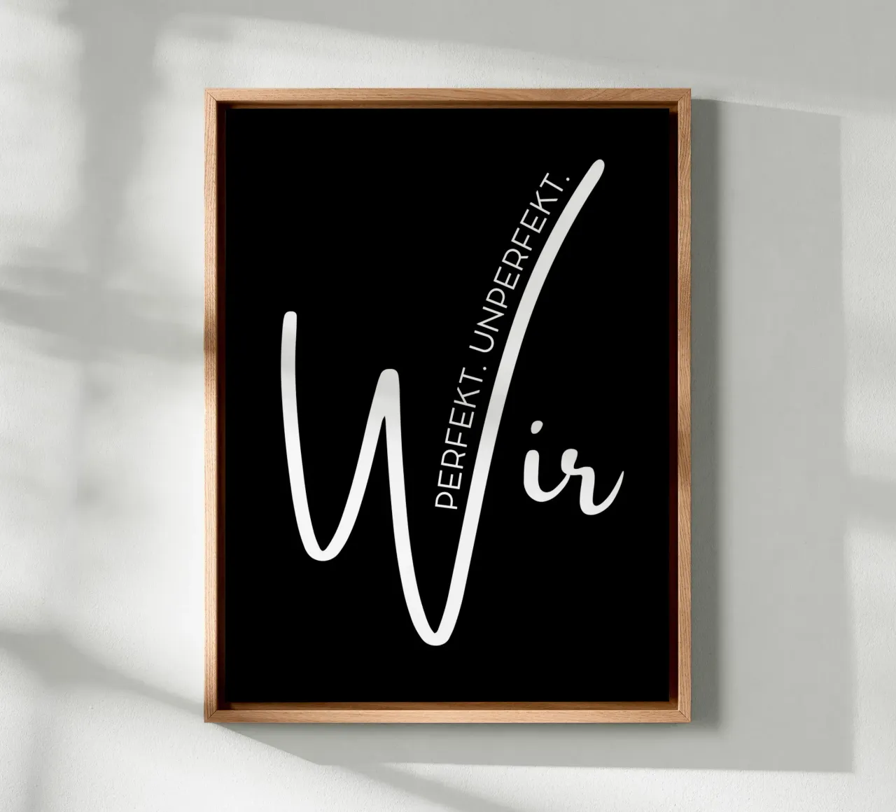 Perfekt. Unperfekt. Wir. canvas van DigiWunderwerk