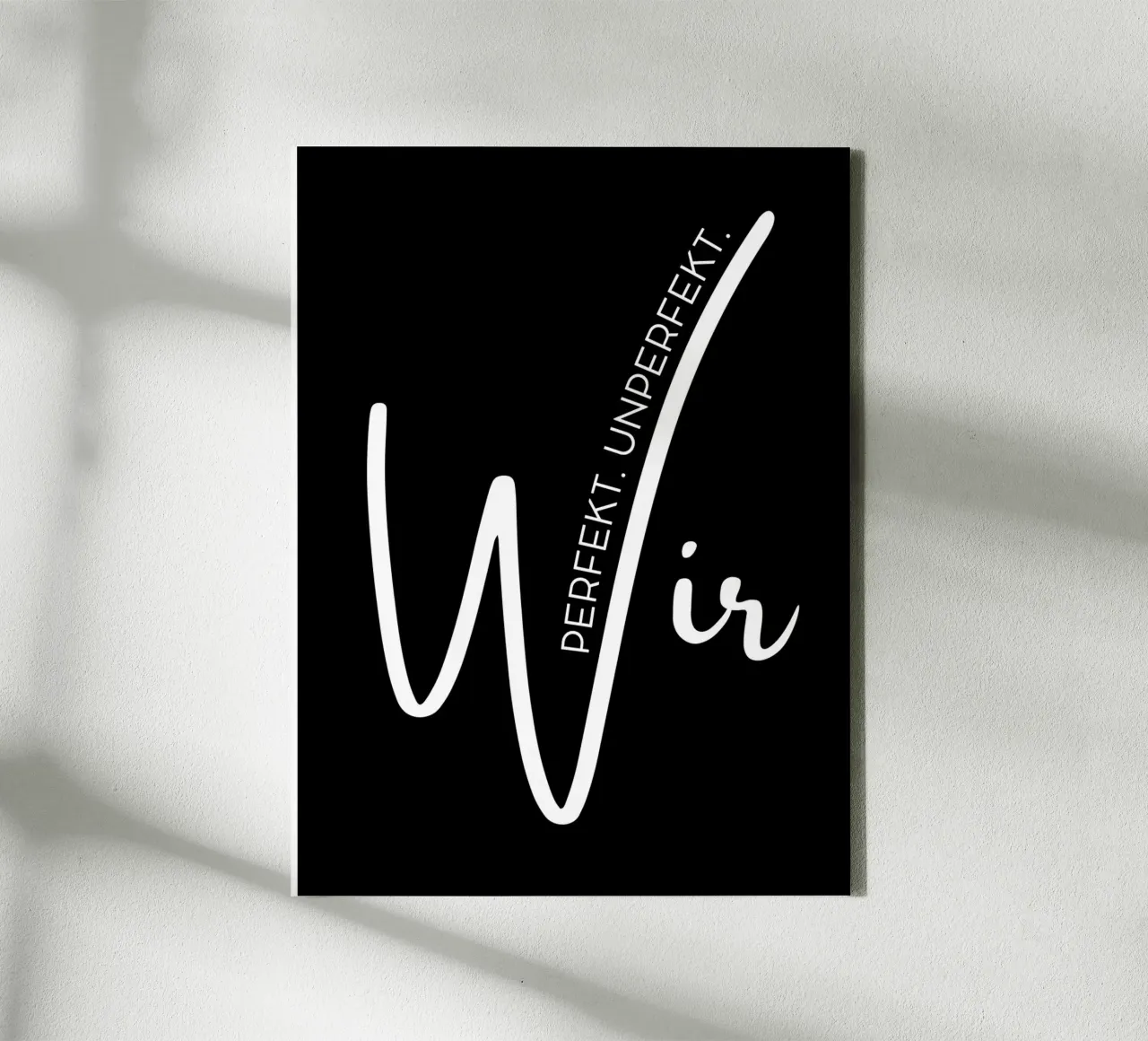 Perfekt. Unperfekt. Wir. canvas van DigiWunderwerk