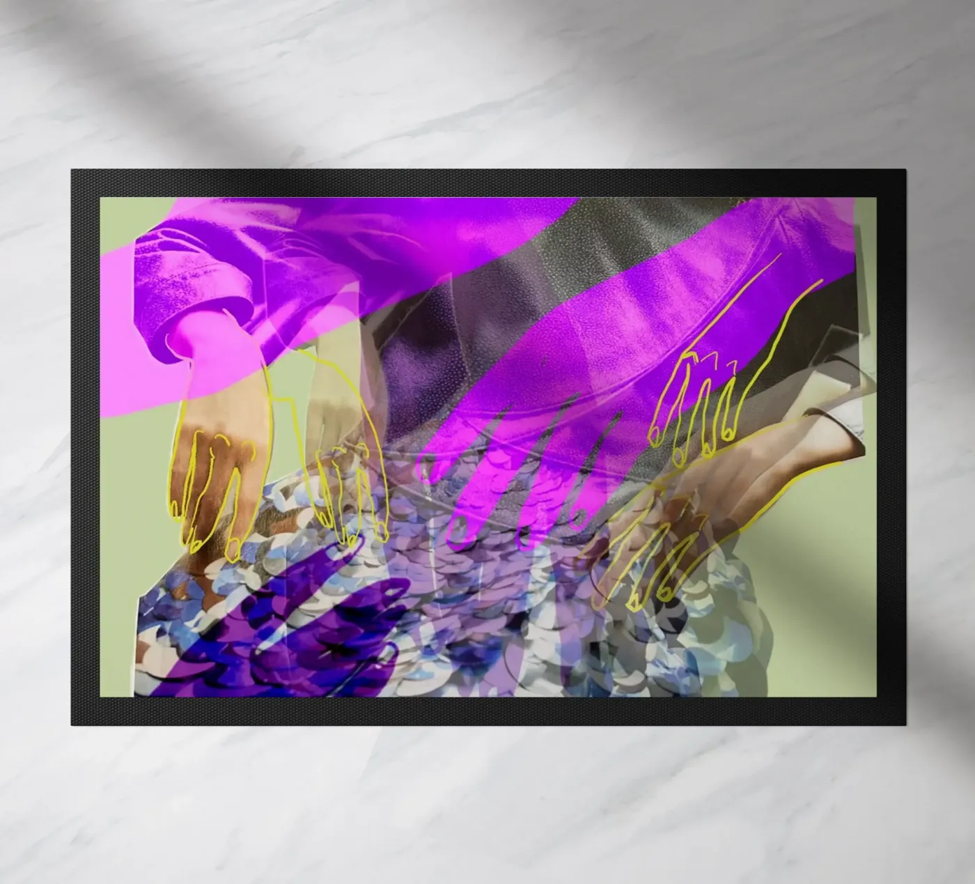 Hands Fußmatte von dekonstruktiv