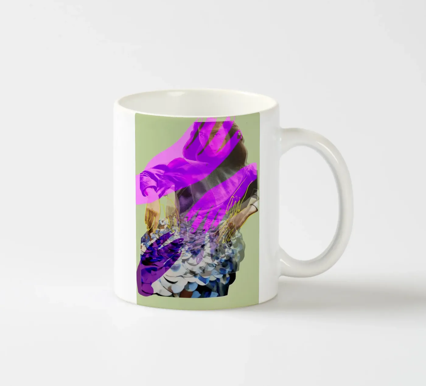 Hands ceramic mug by dekonstruktiv