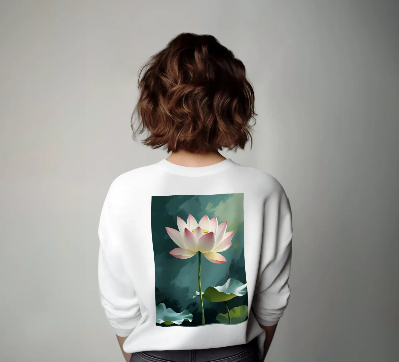 Loto in acque tranquille felpa da Bloom And Brush