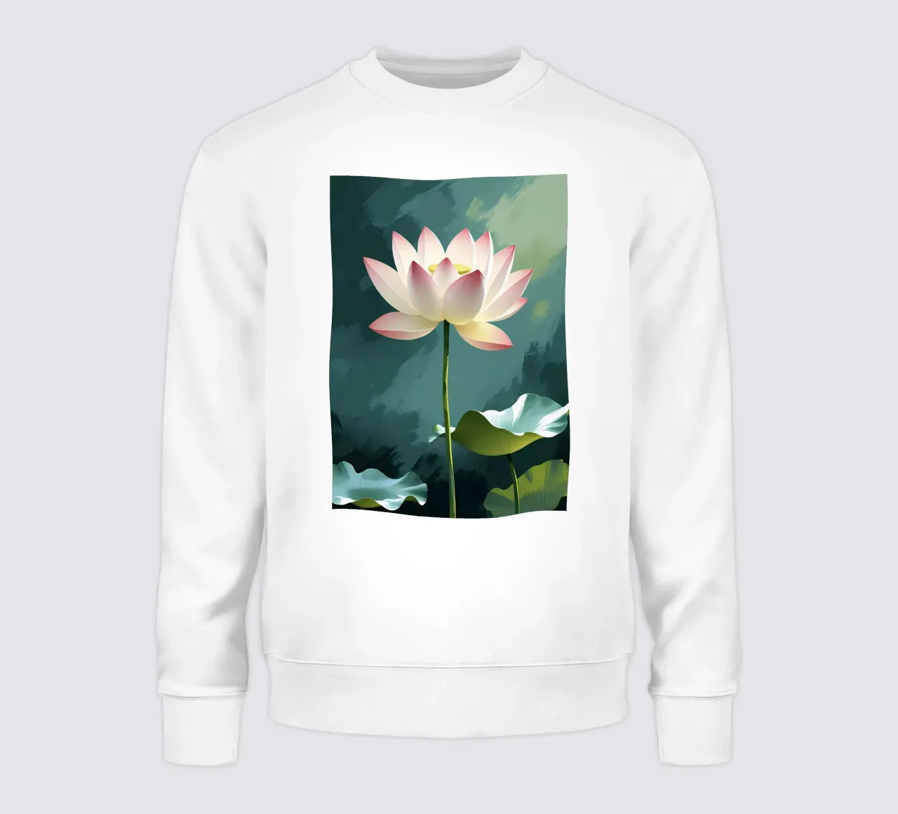 Loto in acque tranquille felpa da Bloom And Brush
