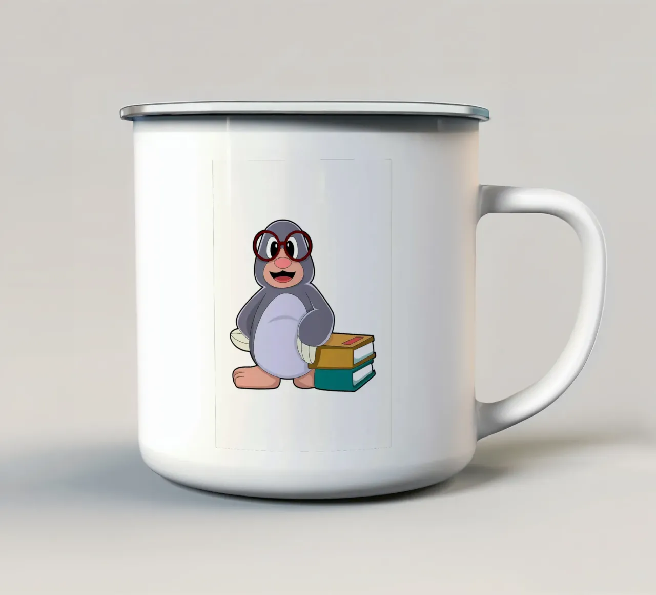 Libri Occhiali da talpa tazza in smalto da Noah Bouchard