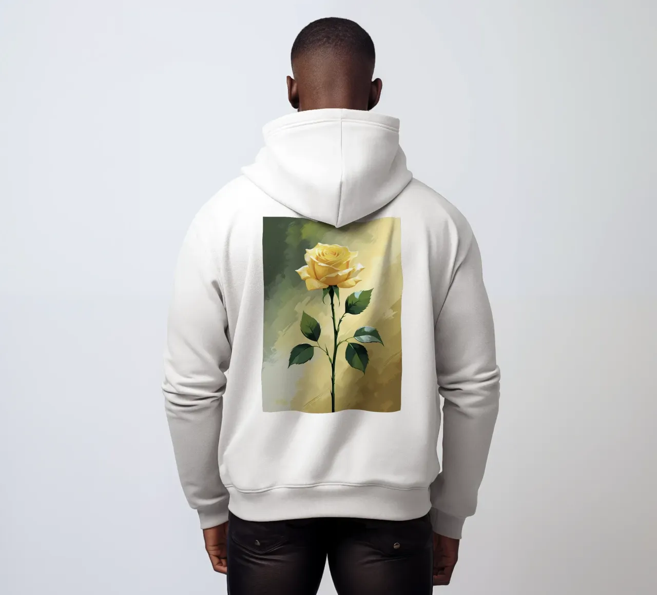 Rosa d'oro felpa con cappuccio da Bloom And Brush