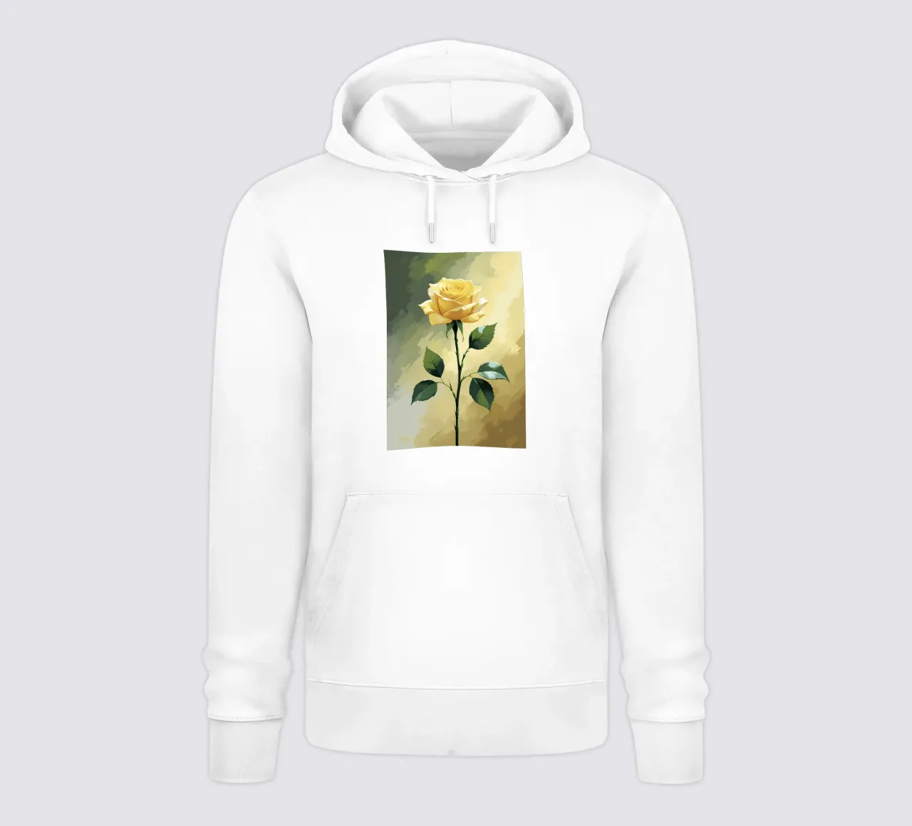 Rosa d'oro felpa con cappuccio da Bloom And Brush
