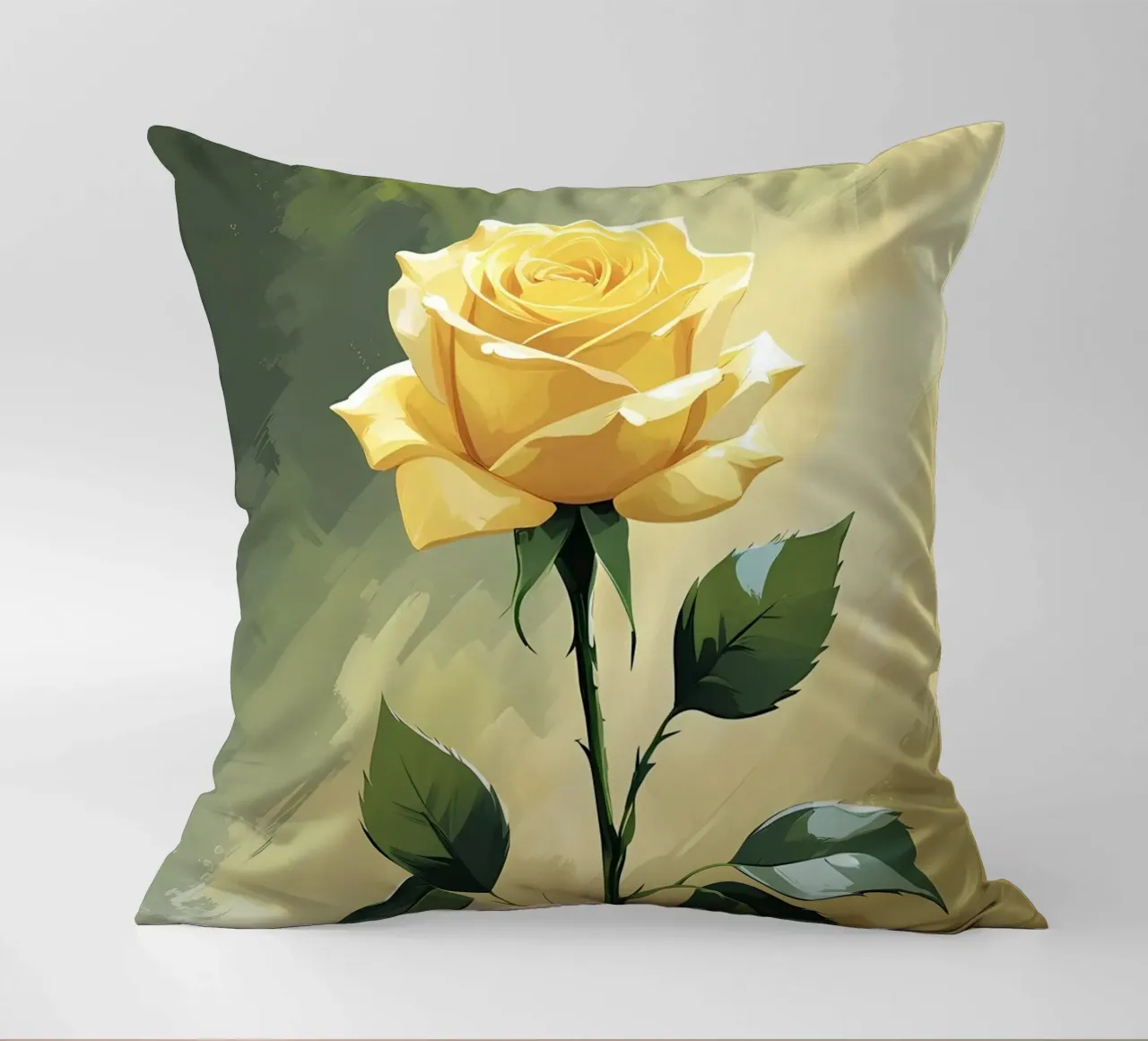 Rosa d'oro cuscino da Bloom And Brush