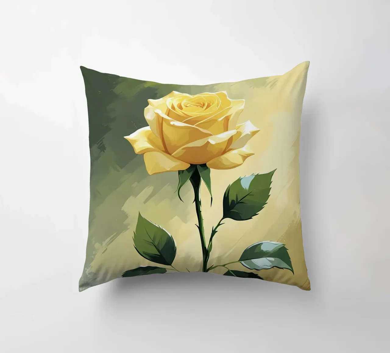 Rosa d'oro cuscino da Bloom And Brush