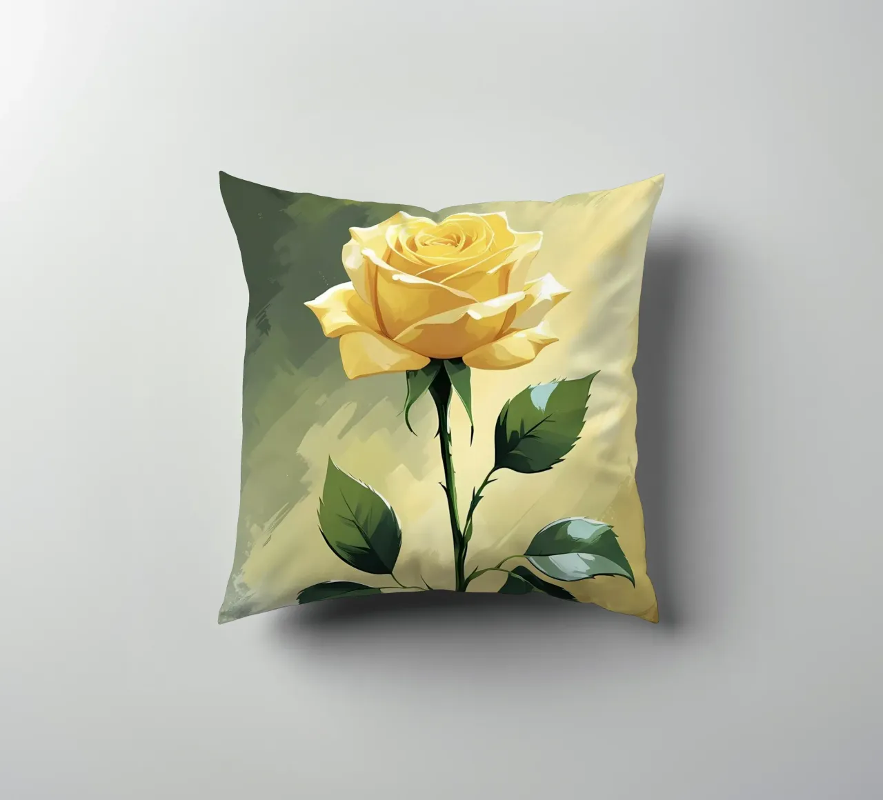 Rosa d'oro cuscino da Bloom And Brush