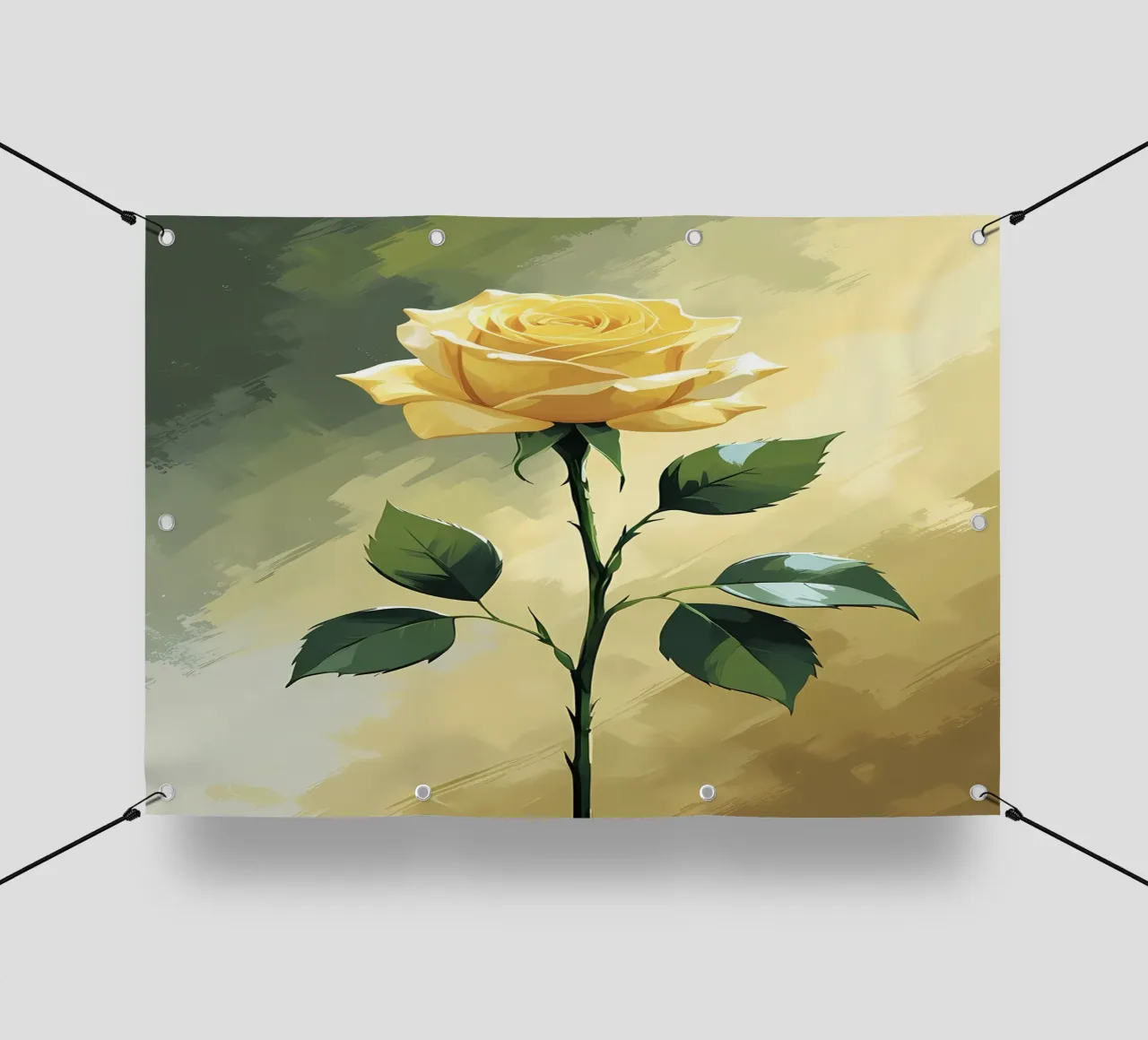 Rosa d'oro telo in pvc da Bloom And Brush