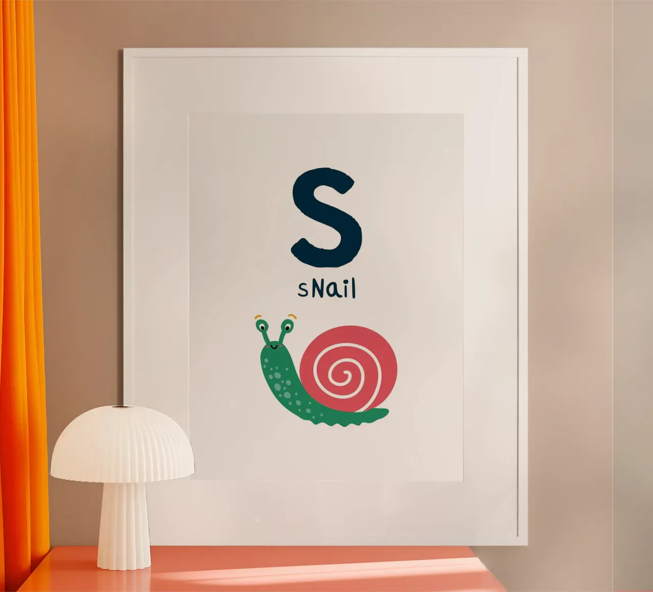 S come illustrazione di lumache carta hahnemühle da Noah Bouchard