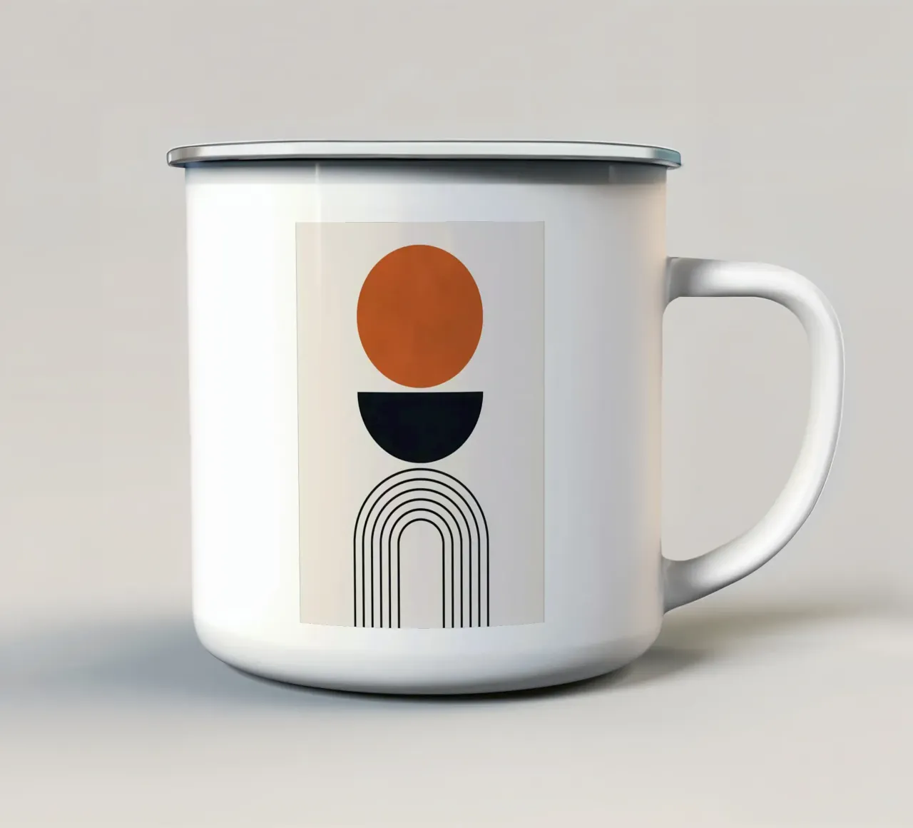 Minimalista tazza in smalto da Noah Bouchard