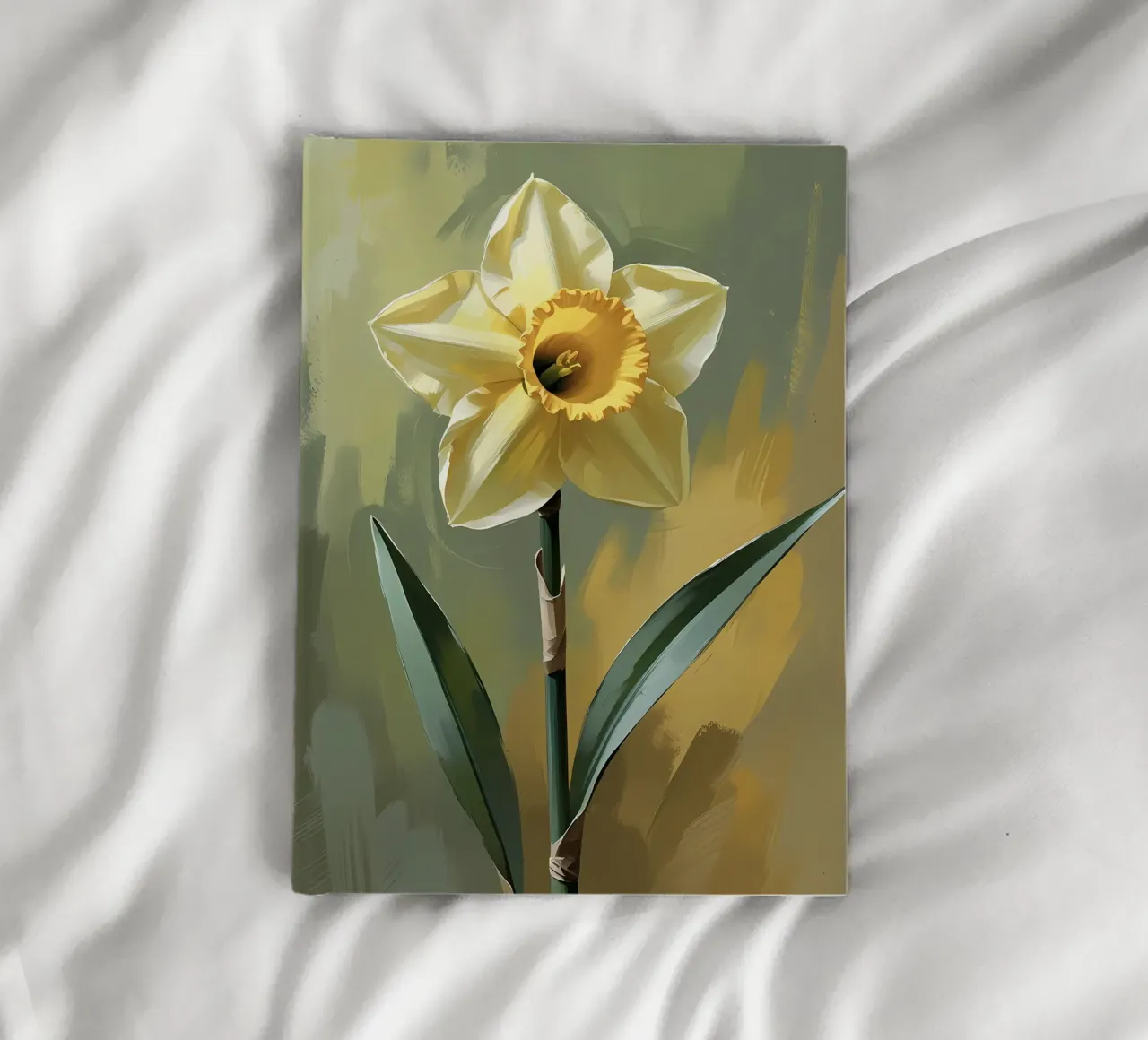 Golden Daffodil notebook by Bloom And Brush