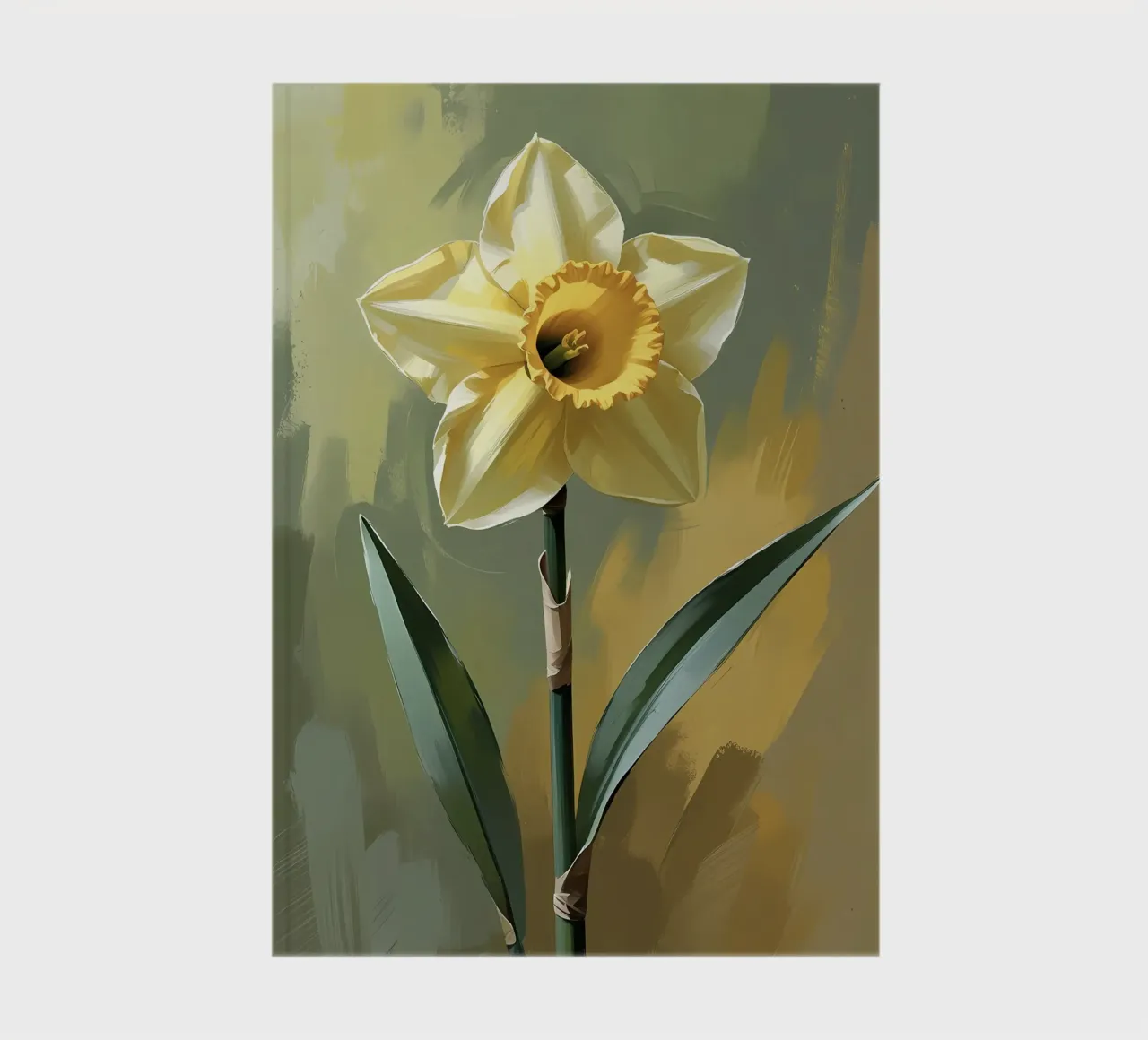 Golden Daffodil notebook by Bloom And Brush