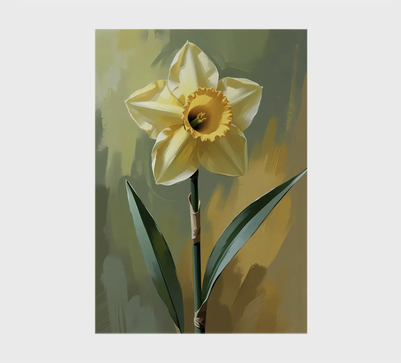 Golden Daffodil notebook by Bloom And Brush