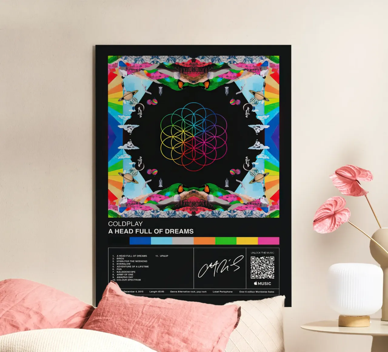 Coldplay A Head Full Of Dreams alluminio dibond da Roronoa7