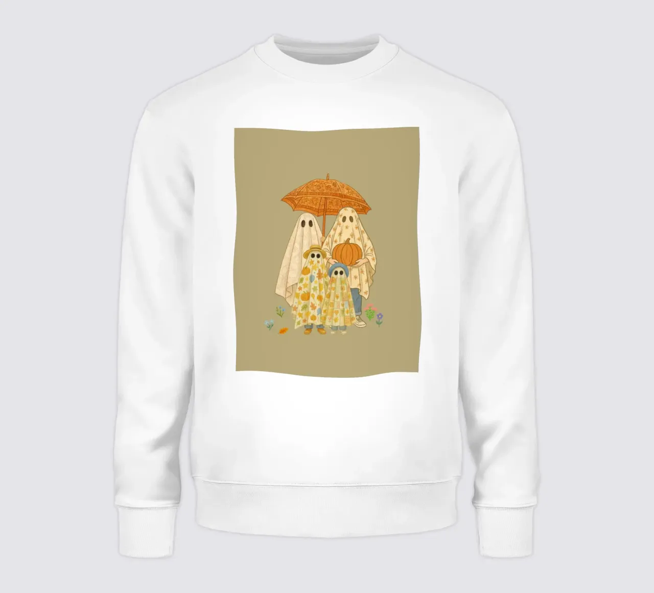 Boho Ghost Family en la excursión sudadera de Taika Tori Art