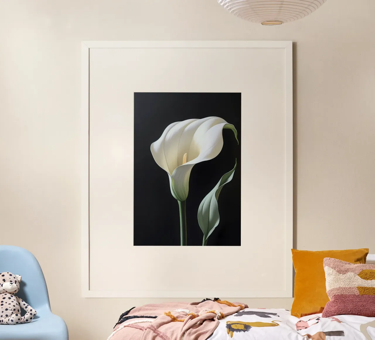 White Calla Lily carta hahnemühle da Bloom And Brush