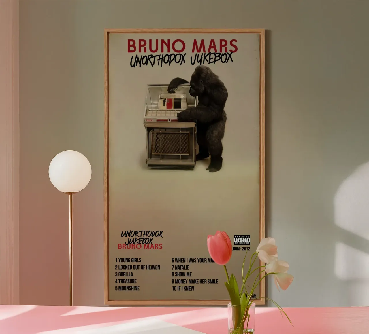 Bruno Mars Unorthodox Jokebox alluminio dibond da Kuromi Dancuks
