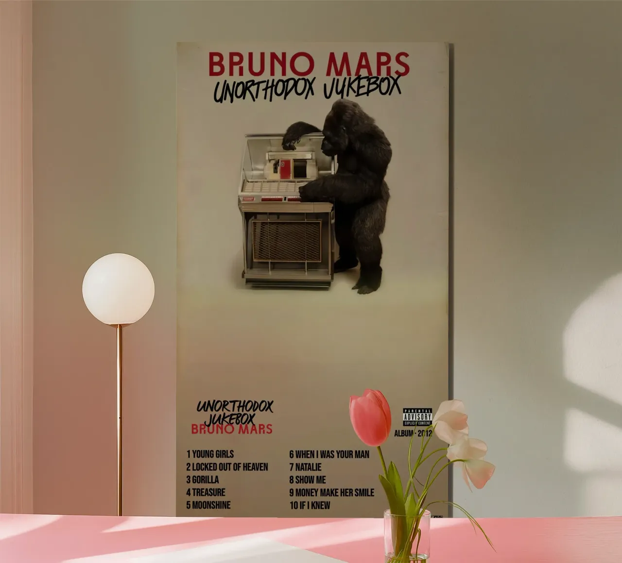 Bruno Mars Unorthodox Jokebox alluminio dibond da Kuromi Dancuks