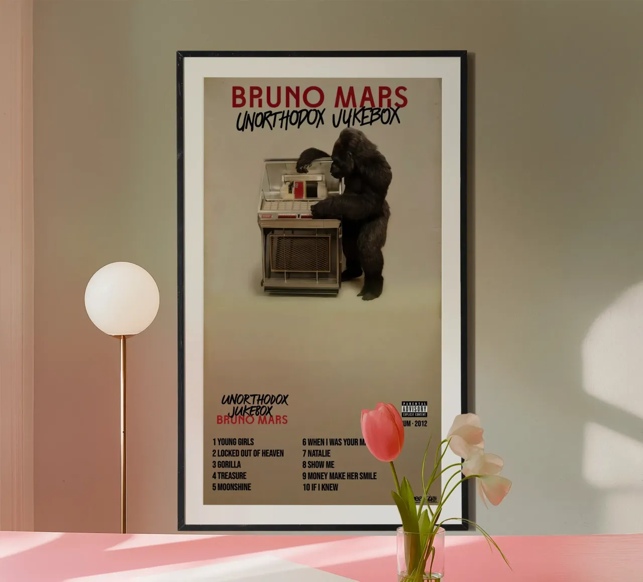 Bruno Mars Unorthodox Jokebox poster da Kuromi Dancuks