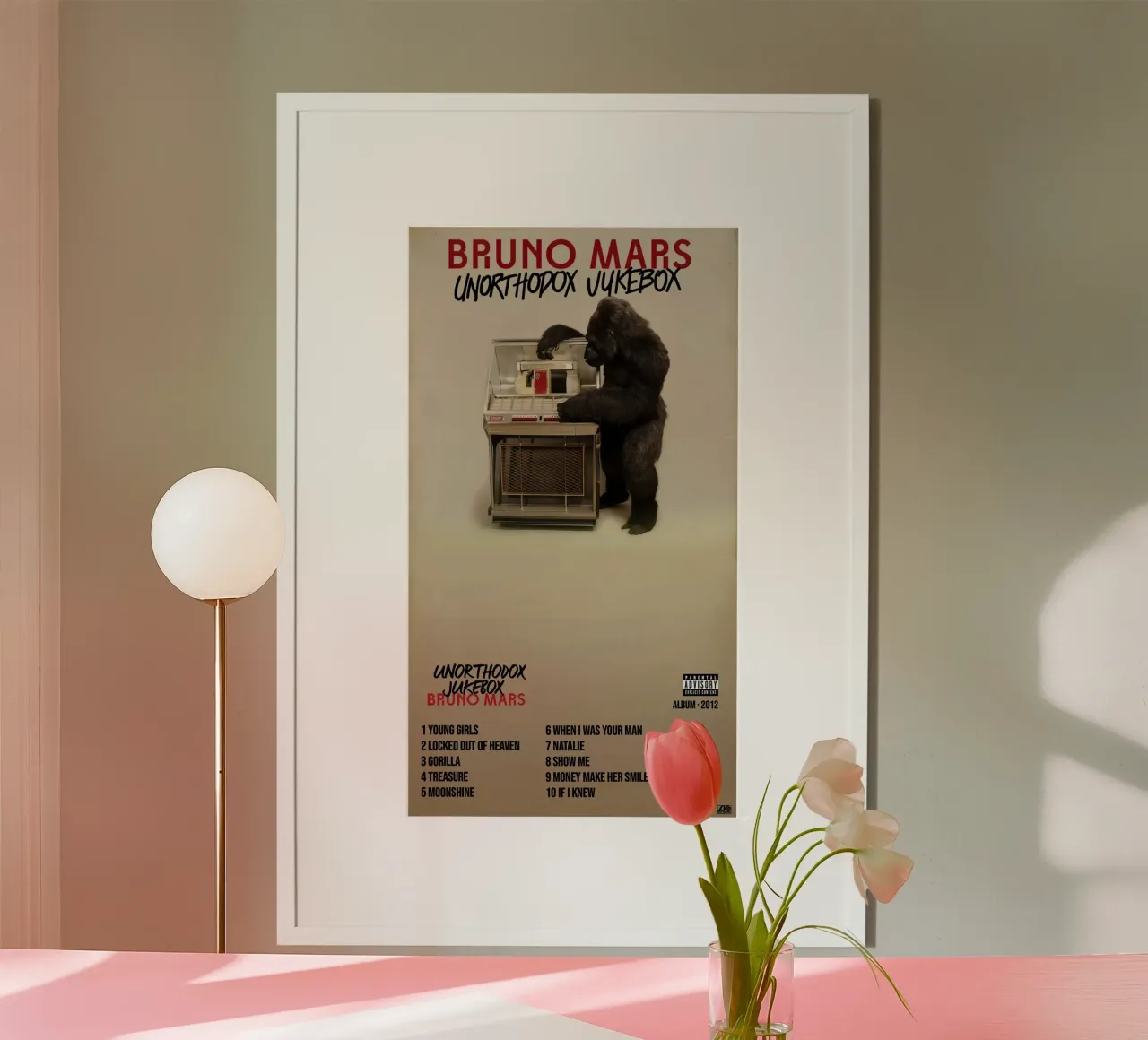 Bruno Mars Unorthodox Jokebox poster da Kuromi Dancuks