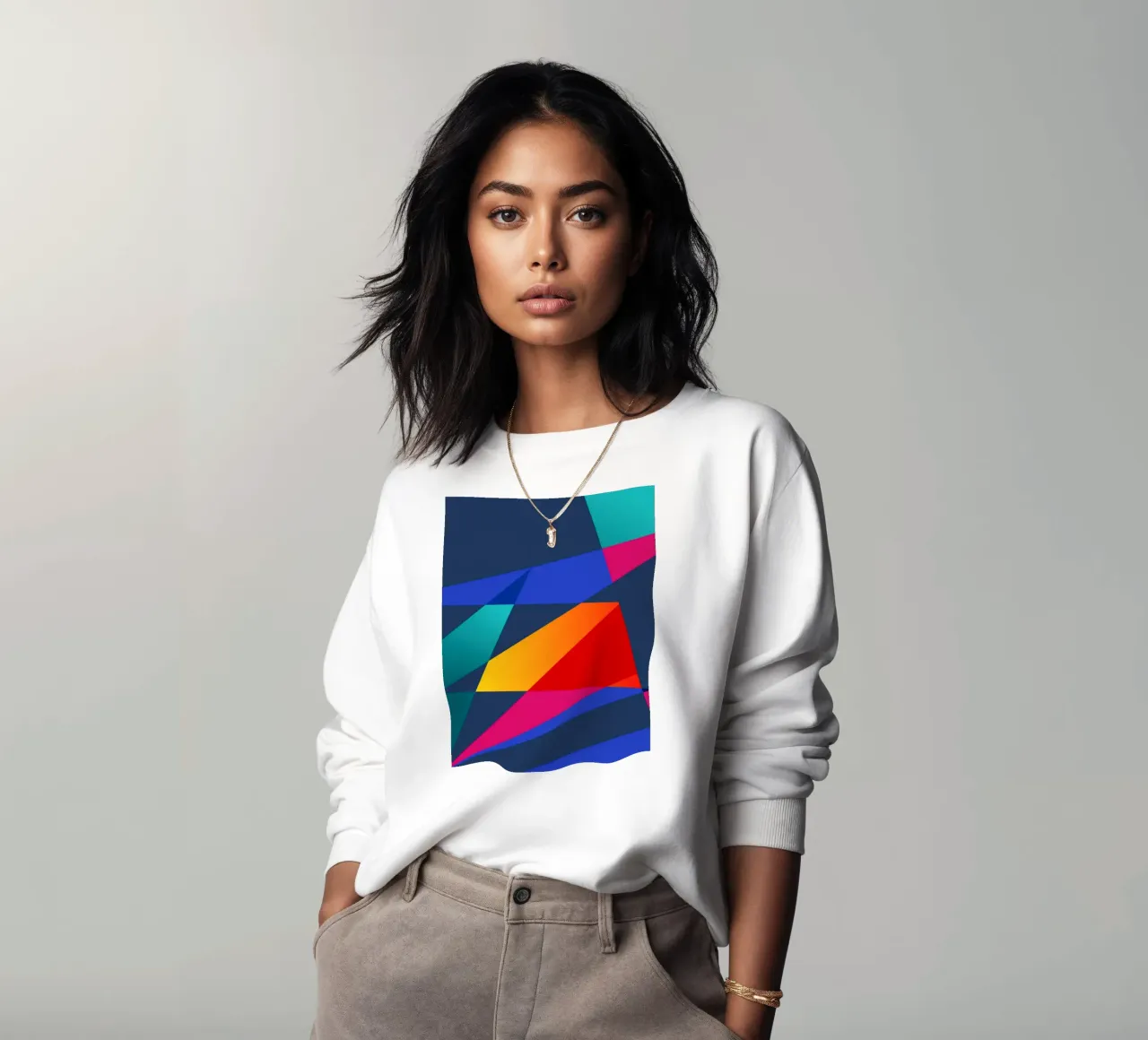 Lichtbalken Sweatshirt von Kim Hubball Studio