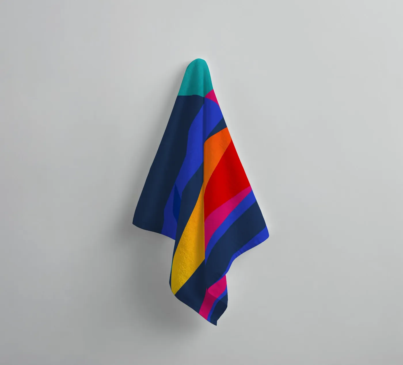 Lightbeams towel by Kim Hubball Studio