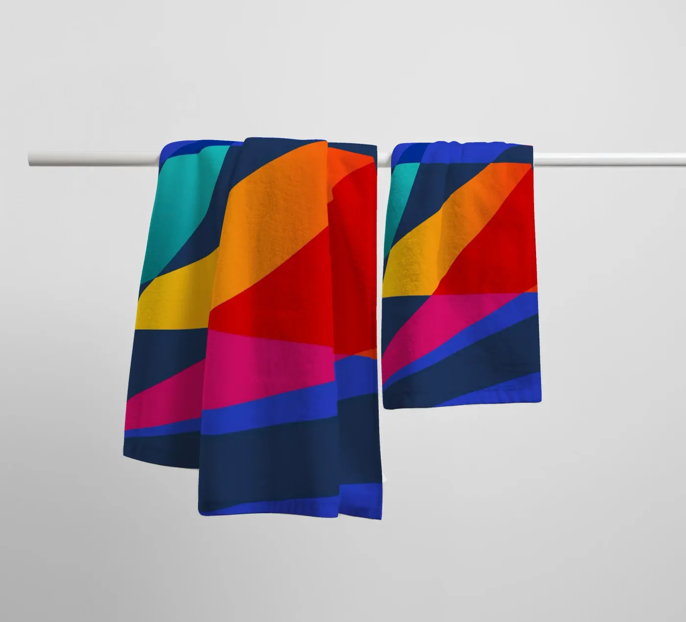 Lightbeams towel by Kim Hubball Studio